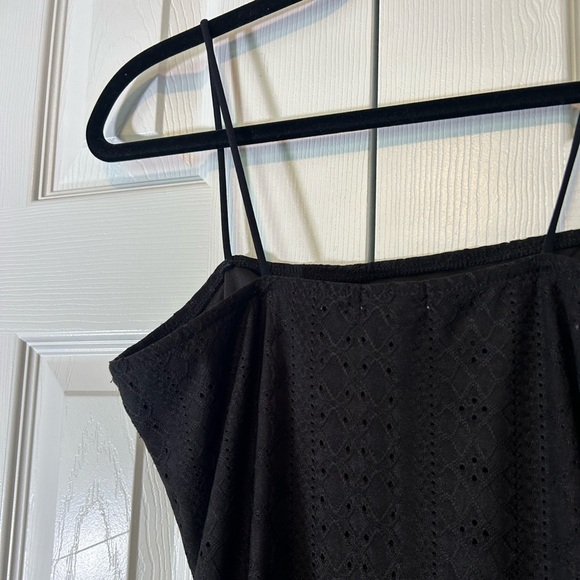 Rue21 Bodycon Dress Black Large Stretch Lined Spaghetti Strap Midi - Picture 9 of 14